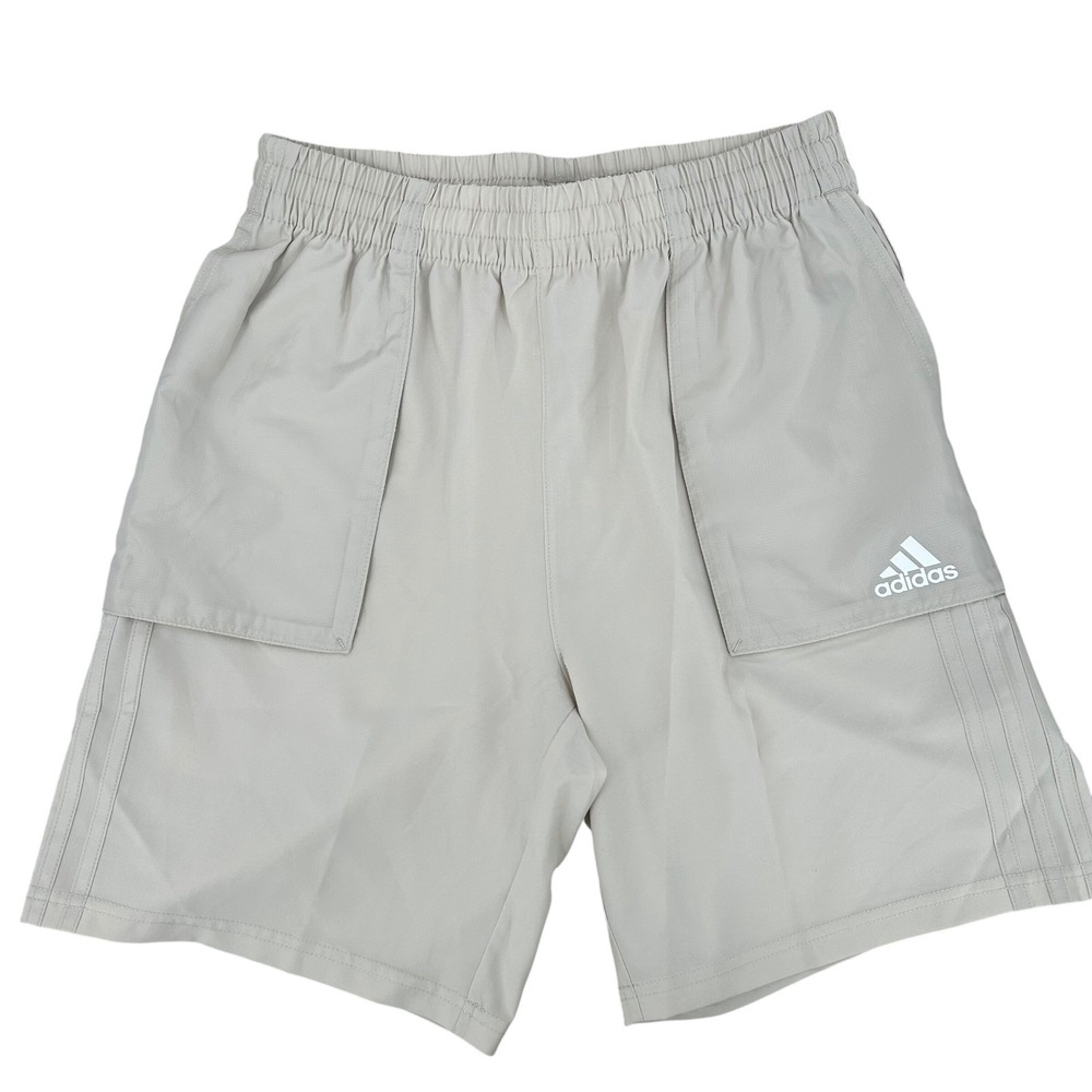 Boys Adidas Escape Woven Shorts Cream Aeroready Utility Gorpcore AH5675 Size L